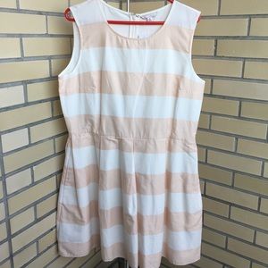 Gap Petite Sleeveless Striped Dress